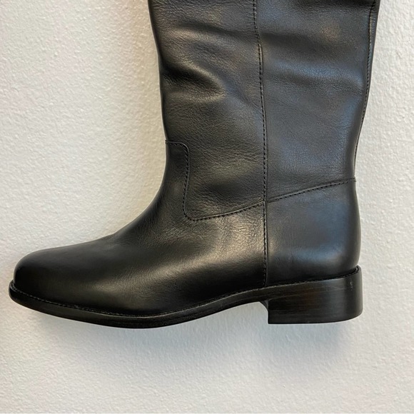 Madewell Black Knee-High Leather Boots - Picture 6 of 16
